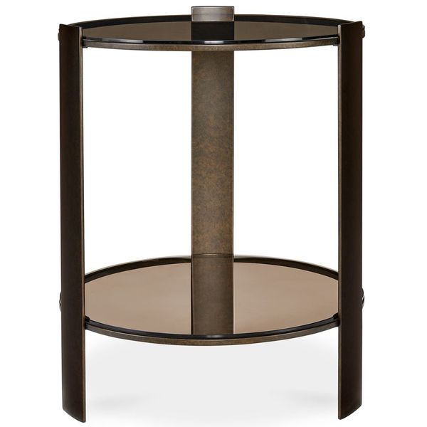 Tavolino laterale Hanson in Bronzo