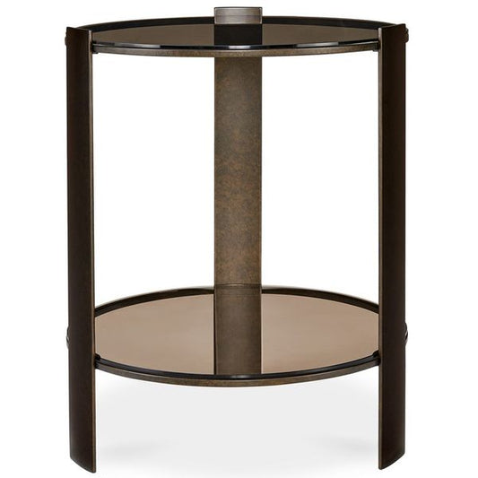 Tavolino laterale Hanson in Bronzo