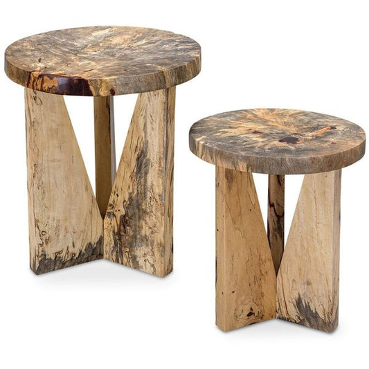 Tavoli incastrabili Nadette Set da 2, Naturale