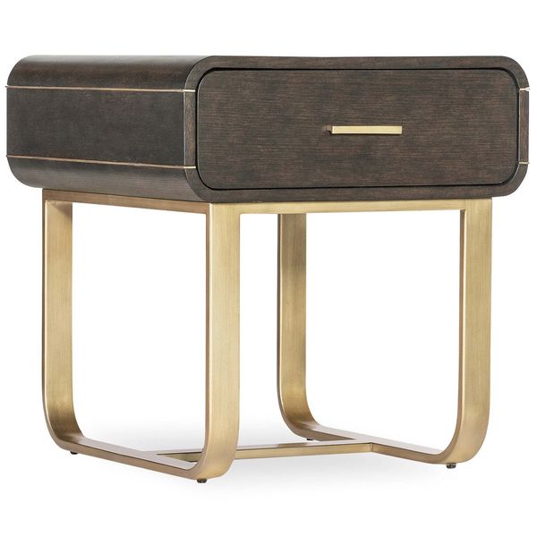 Tavolino d'angolo Metropolitan, Legno Scuro