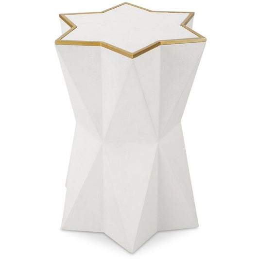 Tavolo decorativo Capella, Colore Bianco